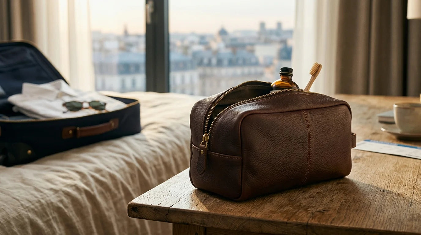 Banner Trousse de Toilette Homme Cuir