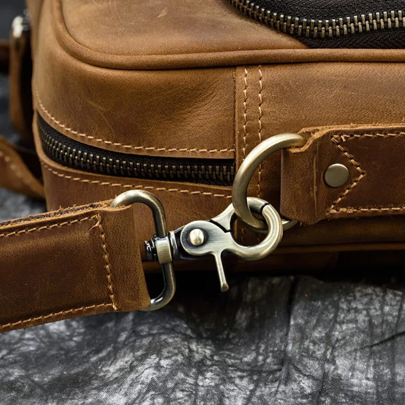 Leder-Laptoptasche für Herren