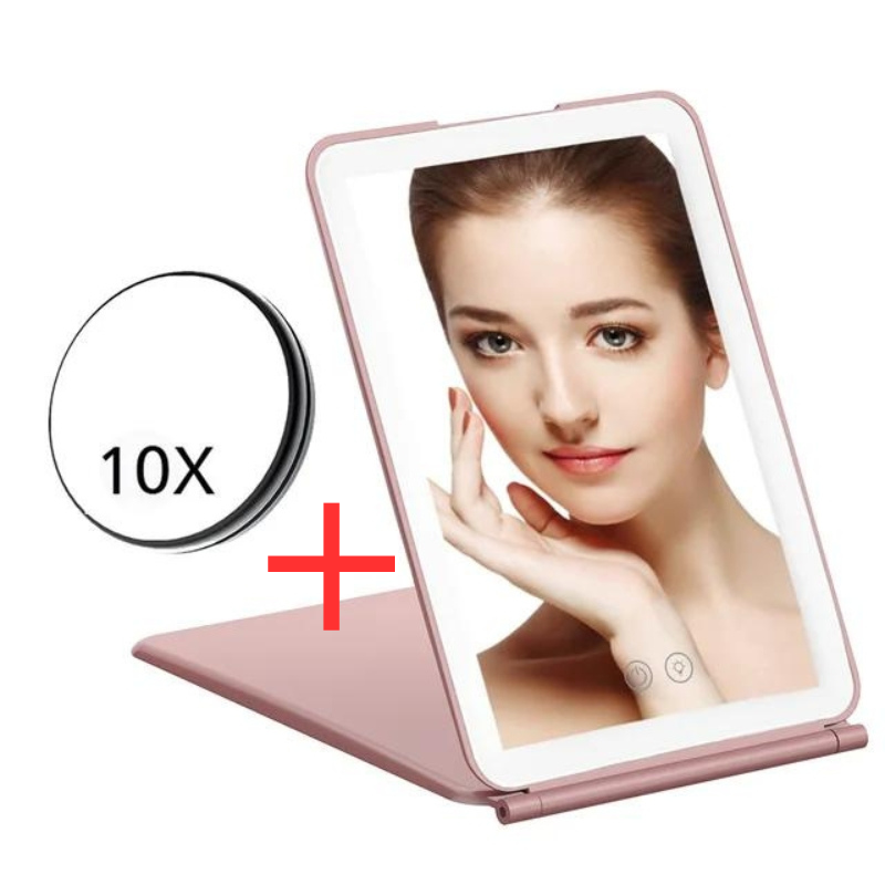 Miroir Led Zoom Portable
