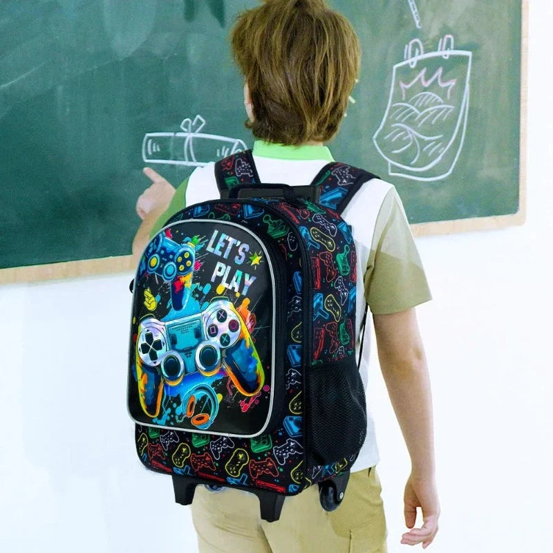 Schulrucksack mit Rollen für Kinder