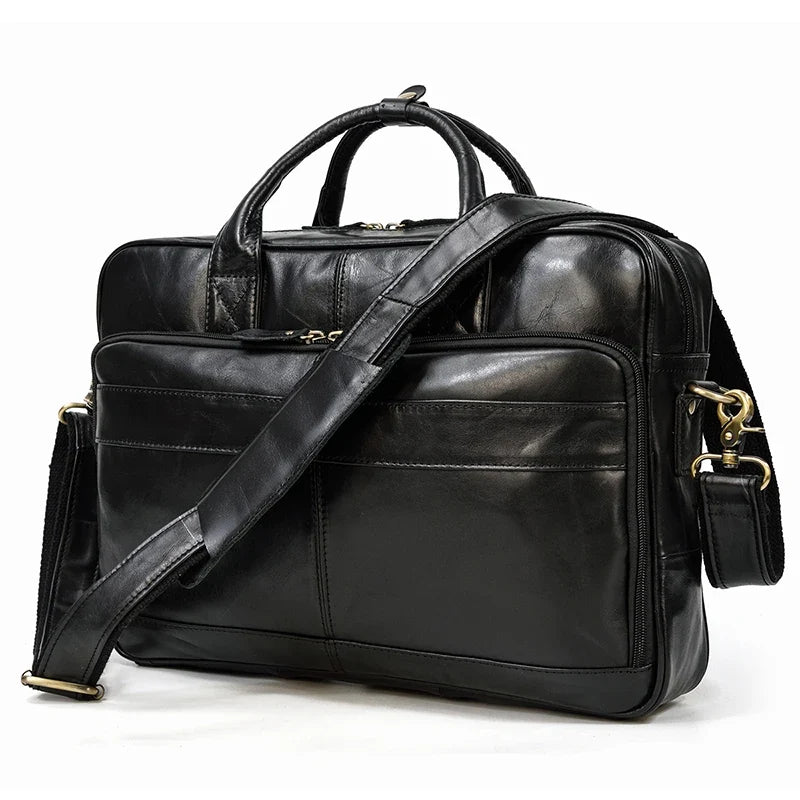 Leder-Laptoptasche für Herren