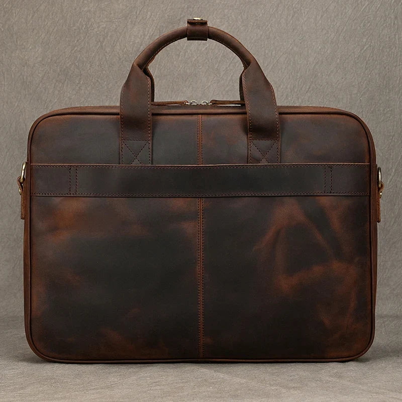 Leder-Laptoptasche für Herren