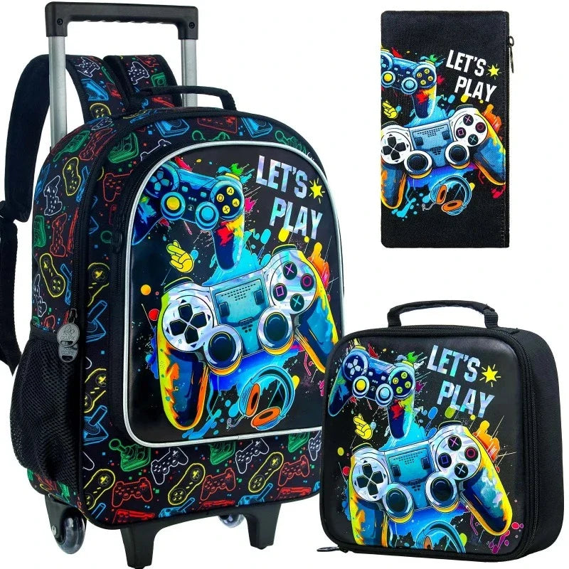 Schulrucksack mit Rollen für Kinder
