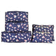Bleu Marine Motifs à Fleurs