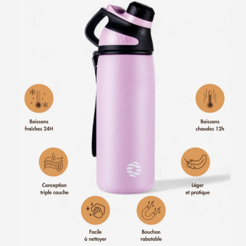 Bouteille isotherme capacité 1 litre