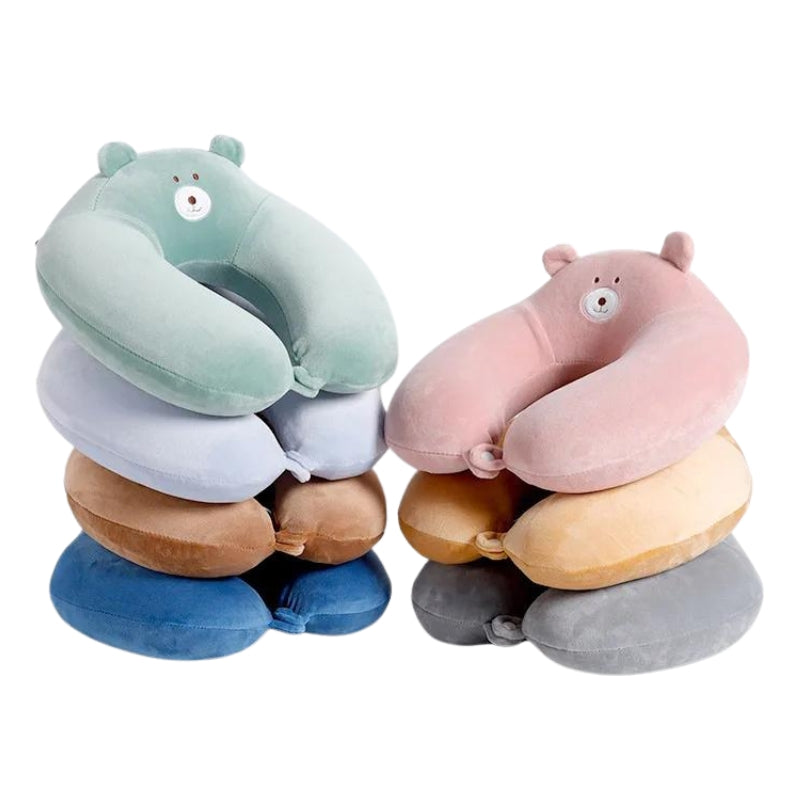 Coussin cervical pour enfant en voyage