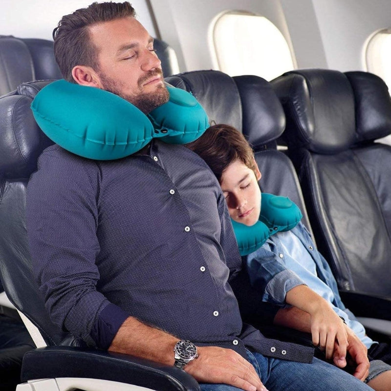Coussin de voyage gonflable soutenant la nuque