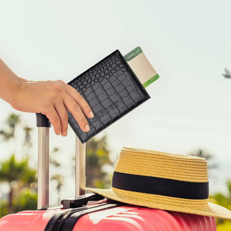Couverture passeport en simili de luxe