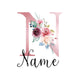 Lettre N avec Nom Personnalisé
