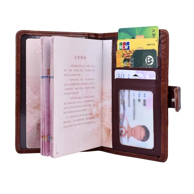 Étui porte-documents de voyage en simili pour homme