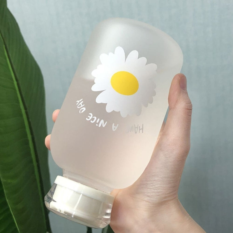 Gourde à paille en verre