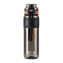 Trinkflasche mit integriertem Strohhalm