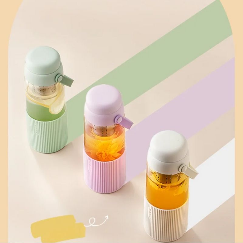 Gourde infuseur fabriquée en verre