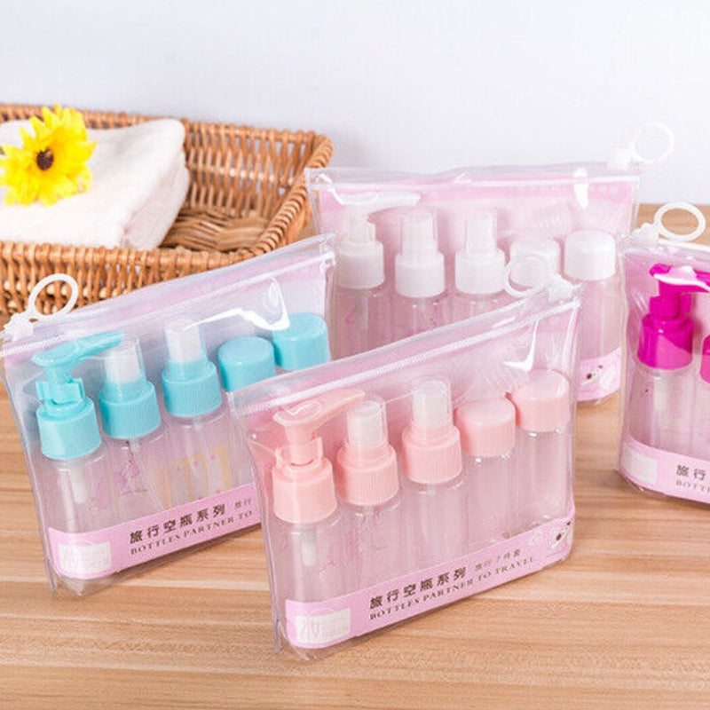Kit compact de voyage avec petits flacons