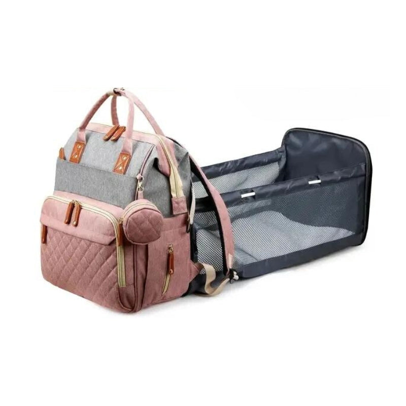 Faltbare Baby-Wickeltasche mit Bett