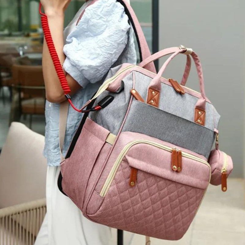 Faltbare Baby-Wickeltasche mit Bett