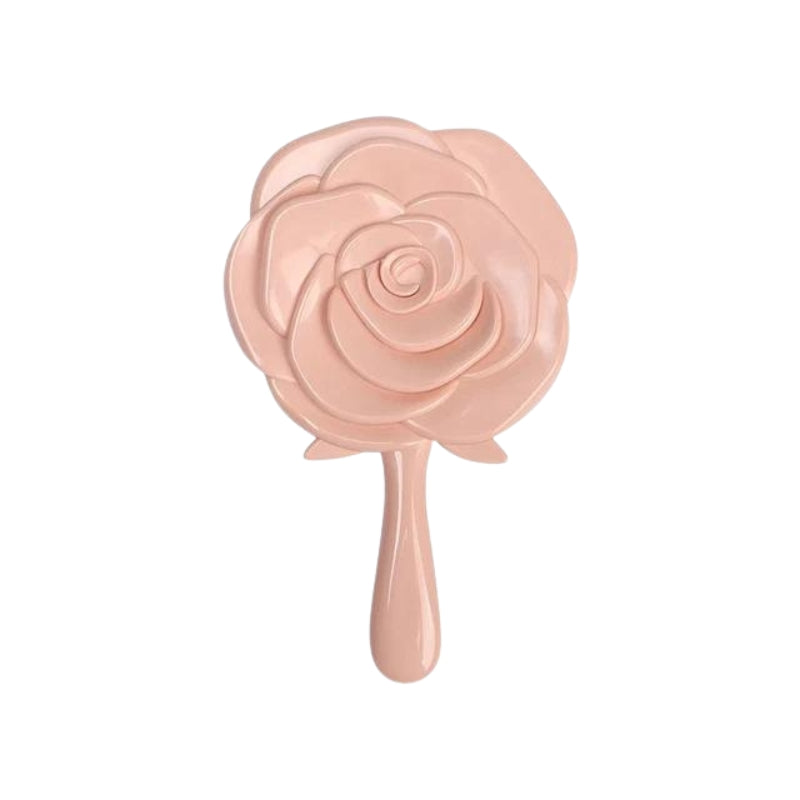 Miroir compact en forme de rose