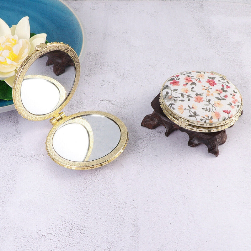 Miroir compact en tissu