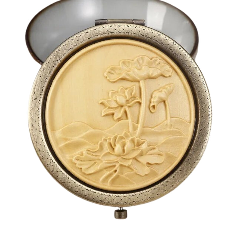 Miroir De Poche Décoratif Bois