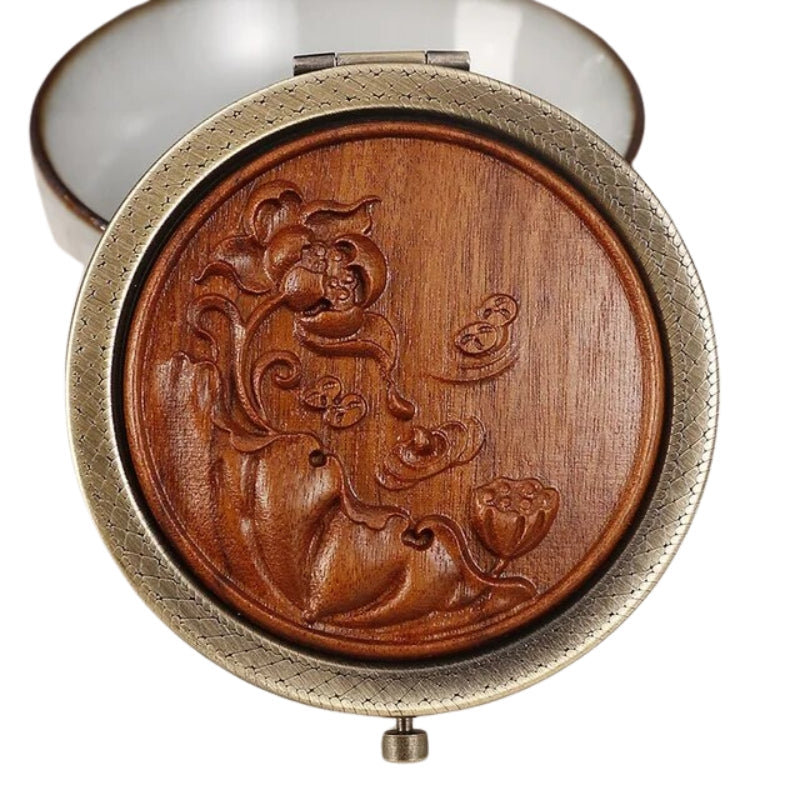 Miroir De Poche Décoratif Bois