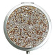 Argent avec des Strass Rose