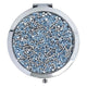 Argent avec des Strass Bleu Ciel