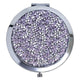 Argent avec des Strass Violet