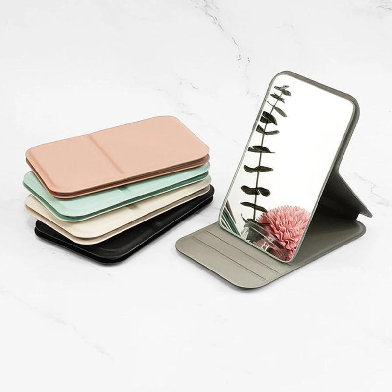 Miroir de poche maquillage de forme rectangulaire