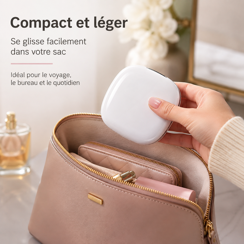 Miroir Grossissant De Poche Avec Led