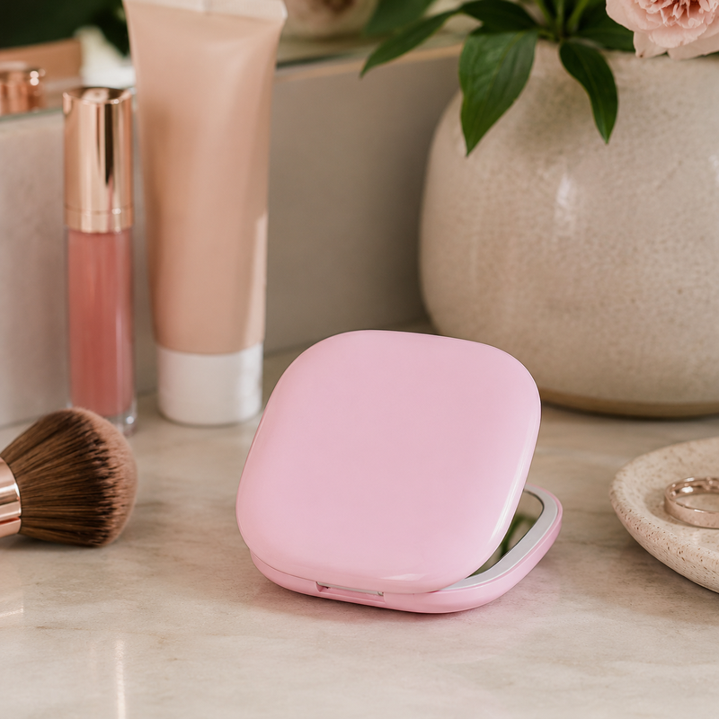 Miroir grossissant portable avec éclairage LED