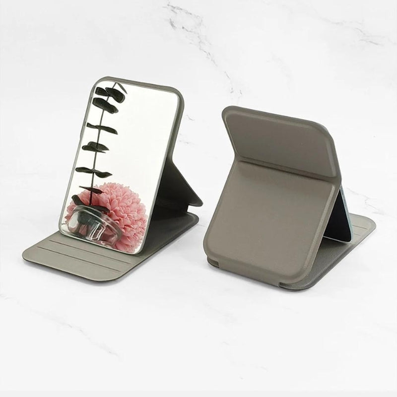 Miroir portatif rectangulaire pour le maquillage