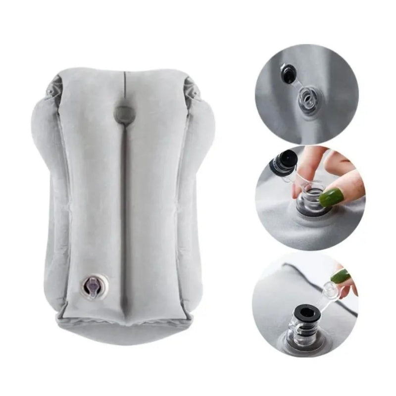 Oreiller gonflable de voyage en avion
