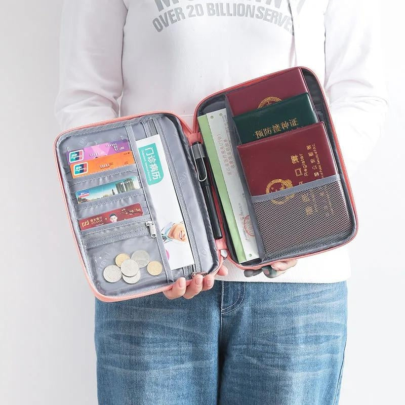 Organisateur de voyage en portefeuille