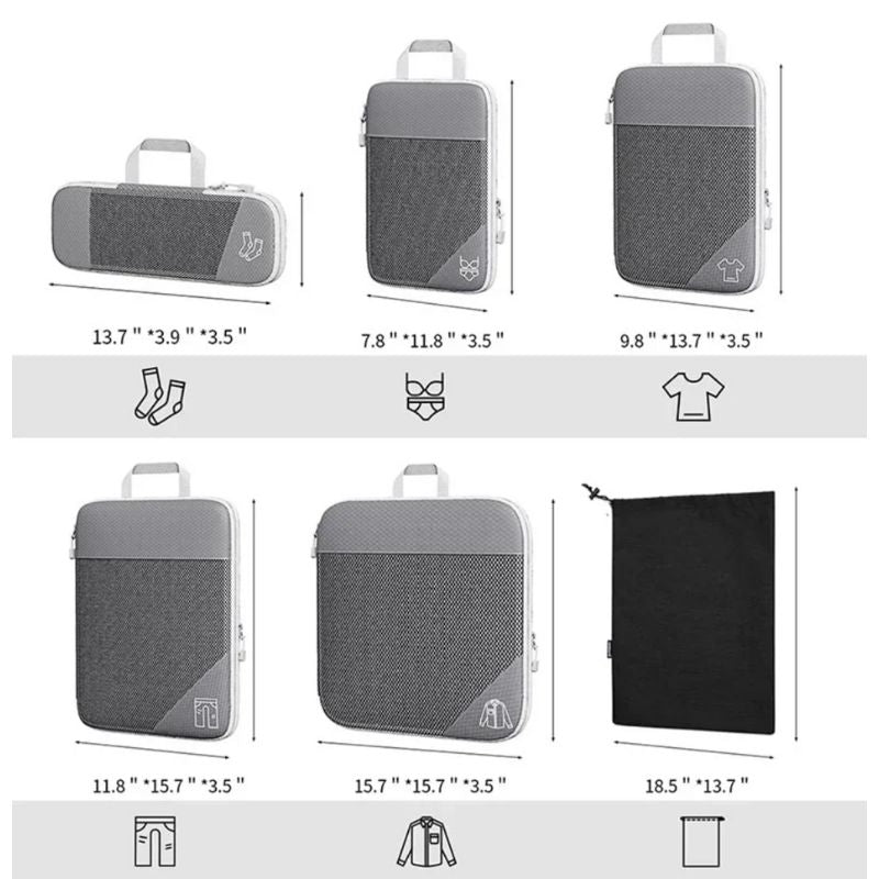 Organiseur compressible pour valise