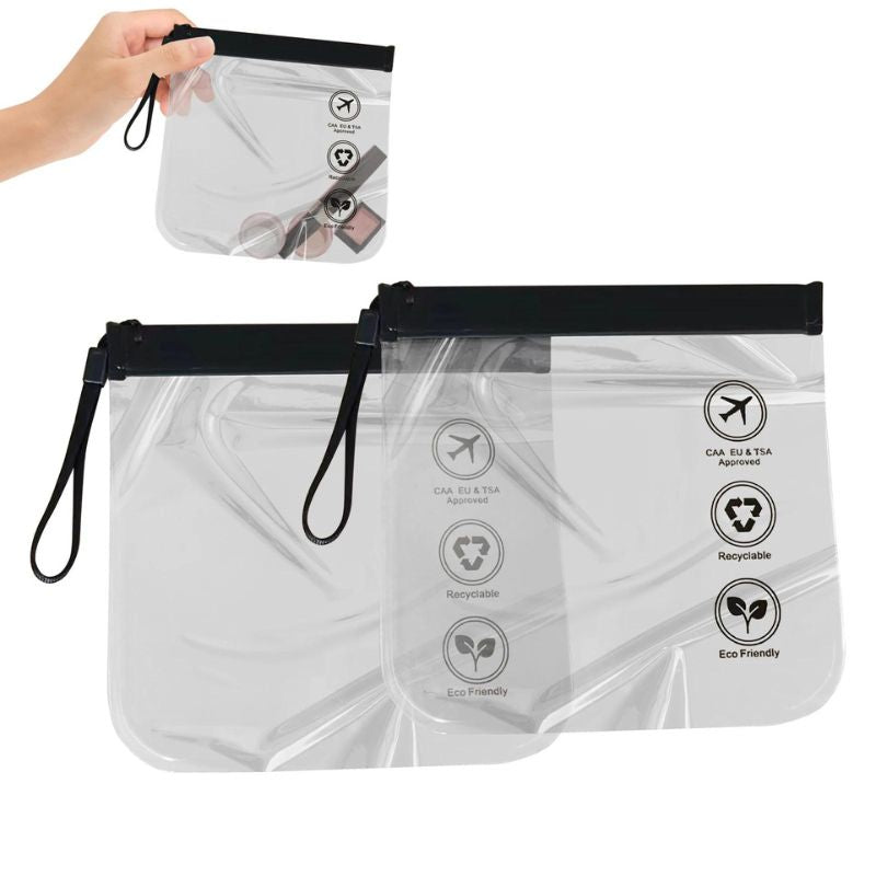 Pochette claire pour déplacement aérien