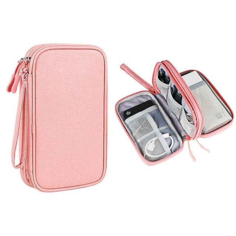 Pochette de rangement voyage pour chargeurs et câbles