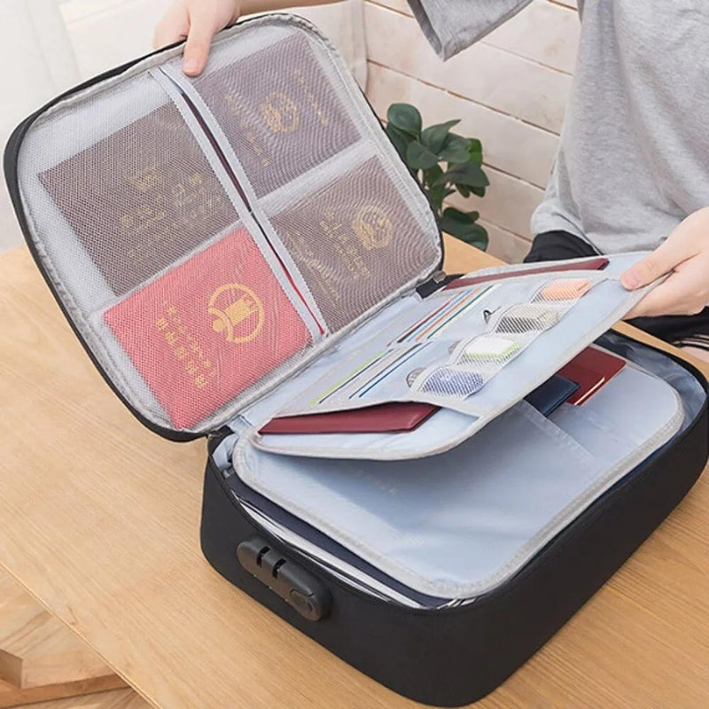 Pochette organisatrice pour documents de voyage
