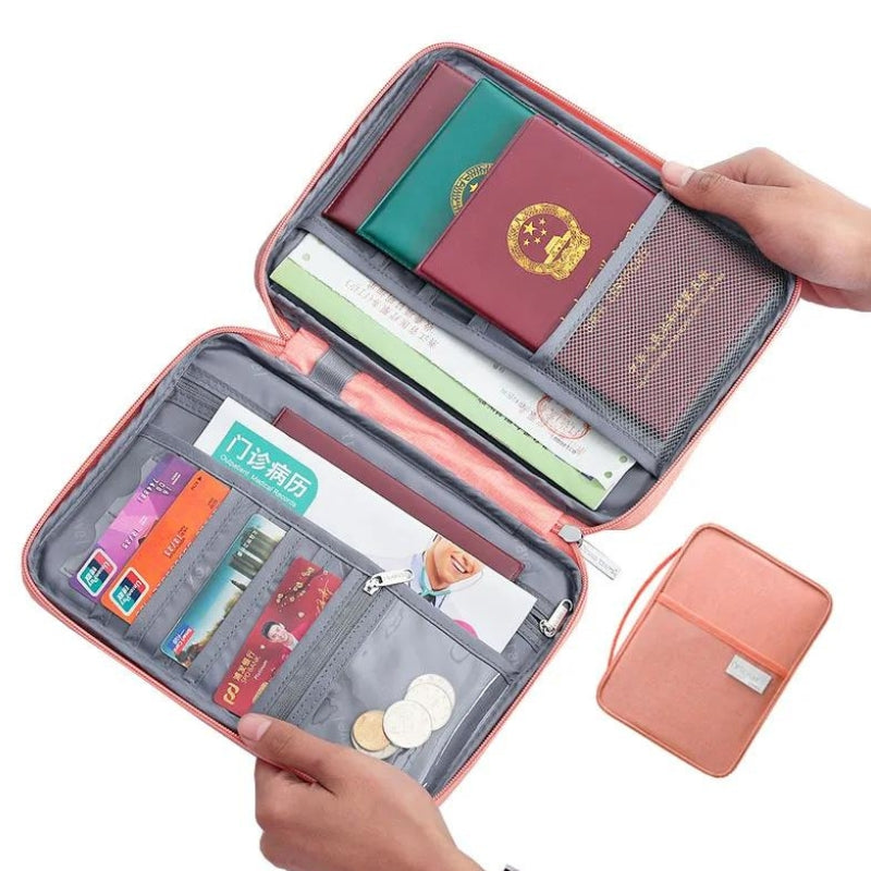 Porte-documents en pochette de voyage