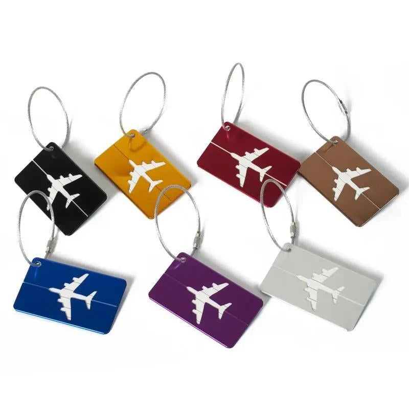 Porte-étiquette de bagage en métal pour valise