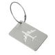 Argent avec Motif Avion