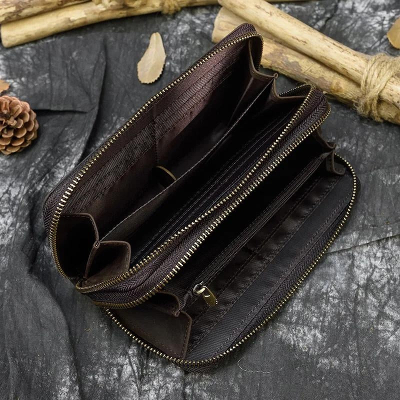 Portefeuille homme en cuir dédié au voyage