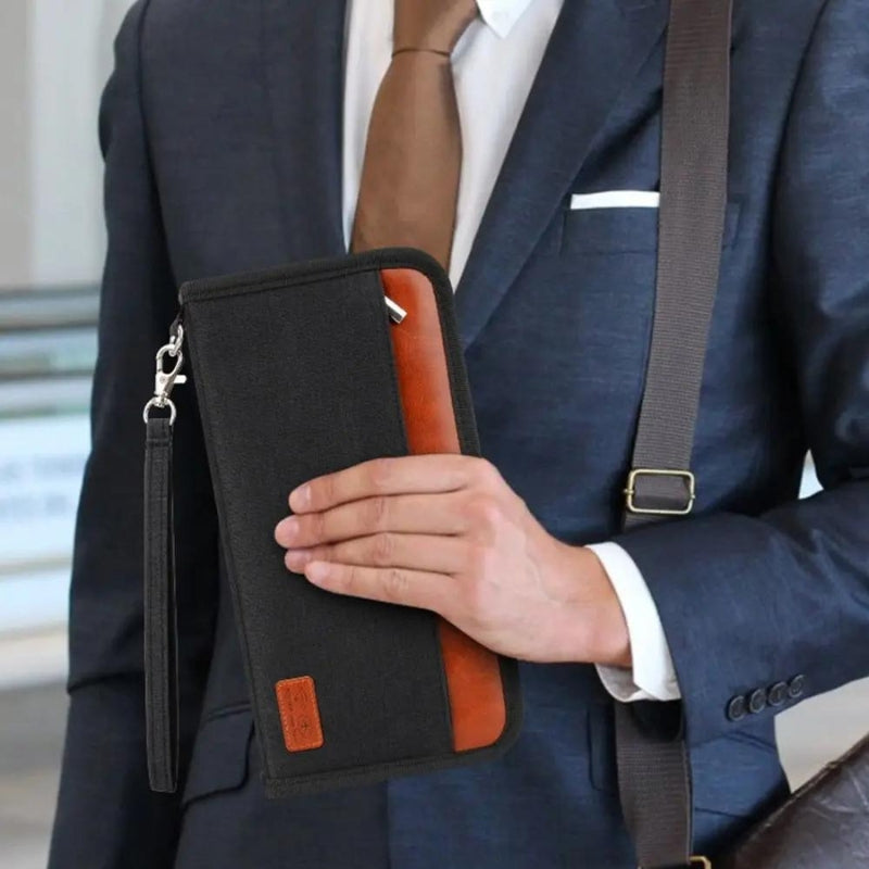 Portefeuille homme RDIF conçu pour voyager