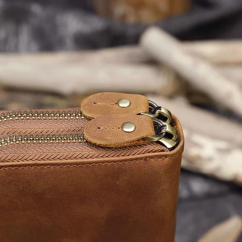 Portefeuille masculin en cuir pour voyager