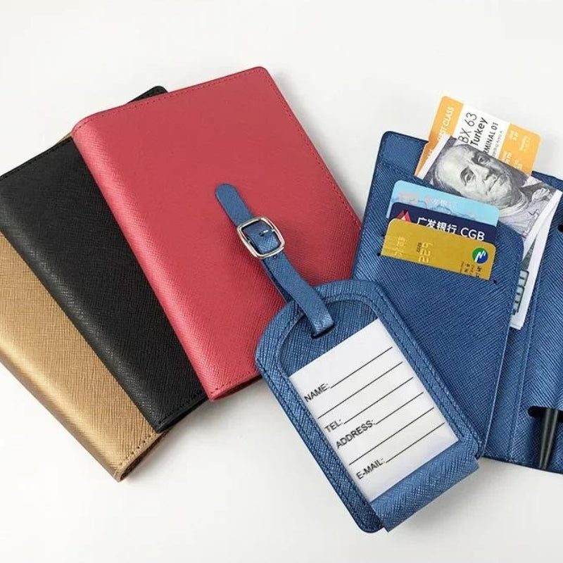 Portefeuille passeport en simili conçu pour voyager