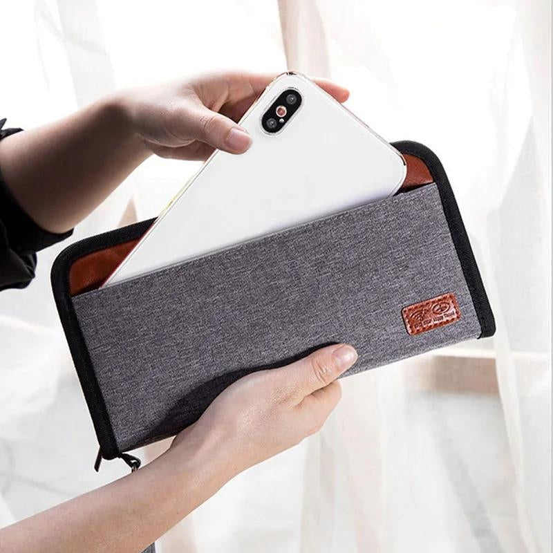 Portefeuille pour homme avec protection RDIF en voyage