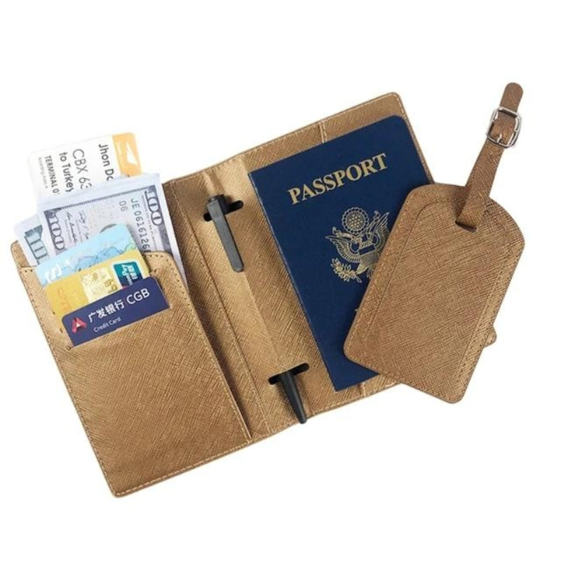 Portefeuille pour Passeport et Voyage en Simili