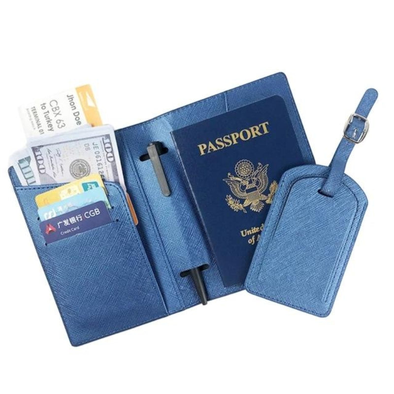 Portefeuille pour Passeport et Voyage en Simili