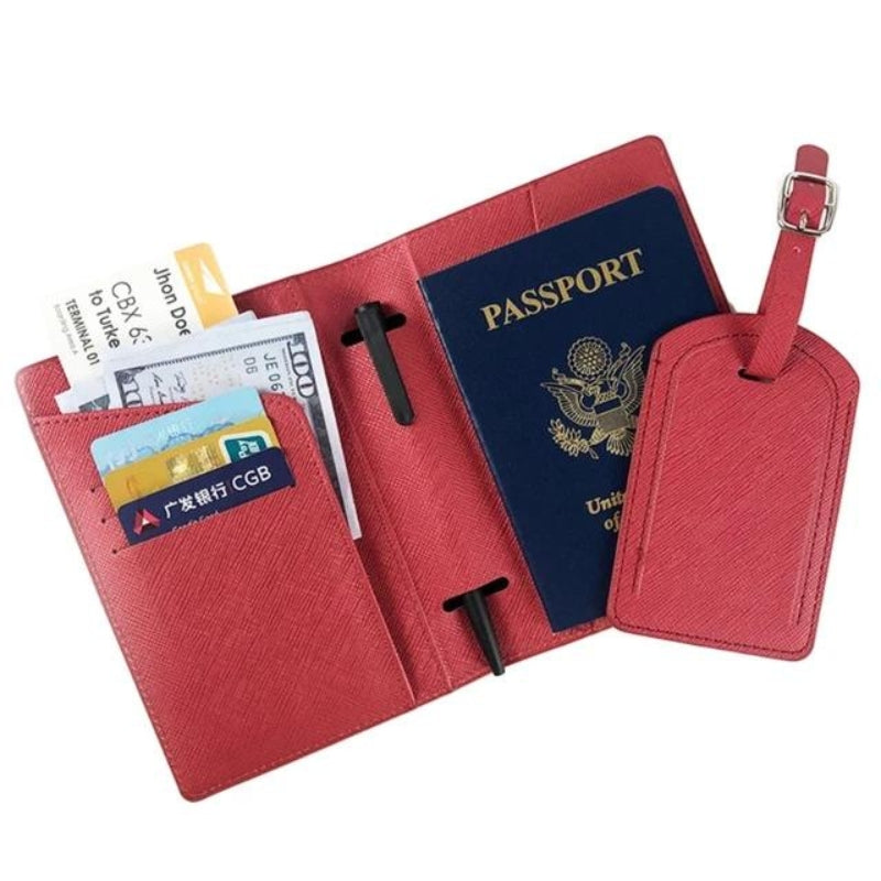 Portefeuille pour Passeport et Voyage en Simili