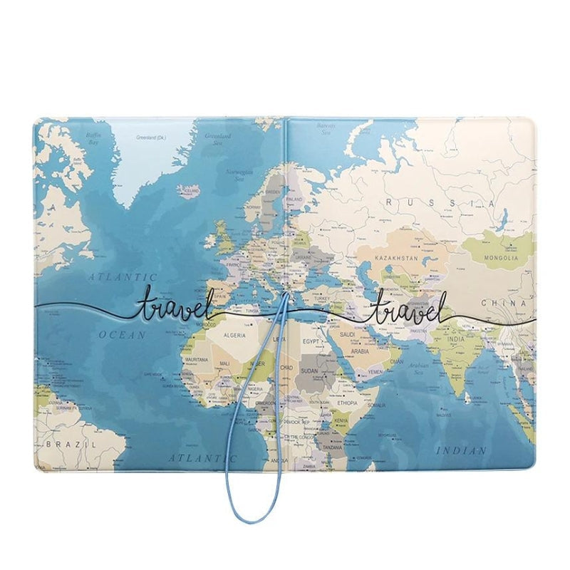 Protection carte du monde destinée au passeport