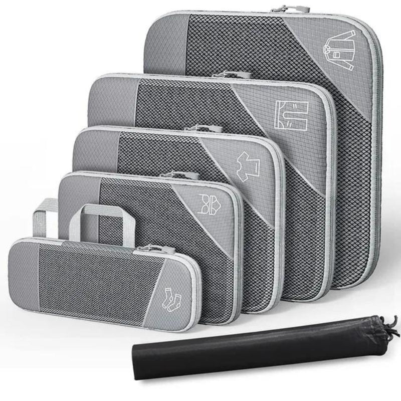 Rangement de valise avec compression